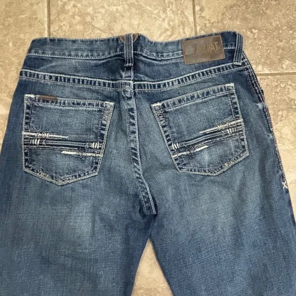 Ariat M5 Slim Stretch Adkins Stackable Straight Leg Jean Sz 34 x 38 - Picture 8 of 13